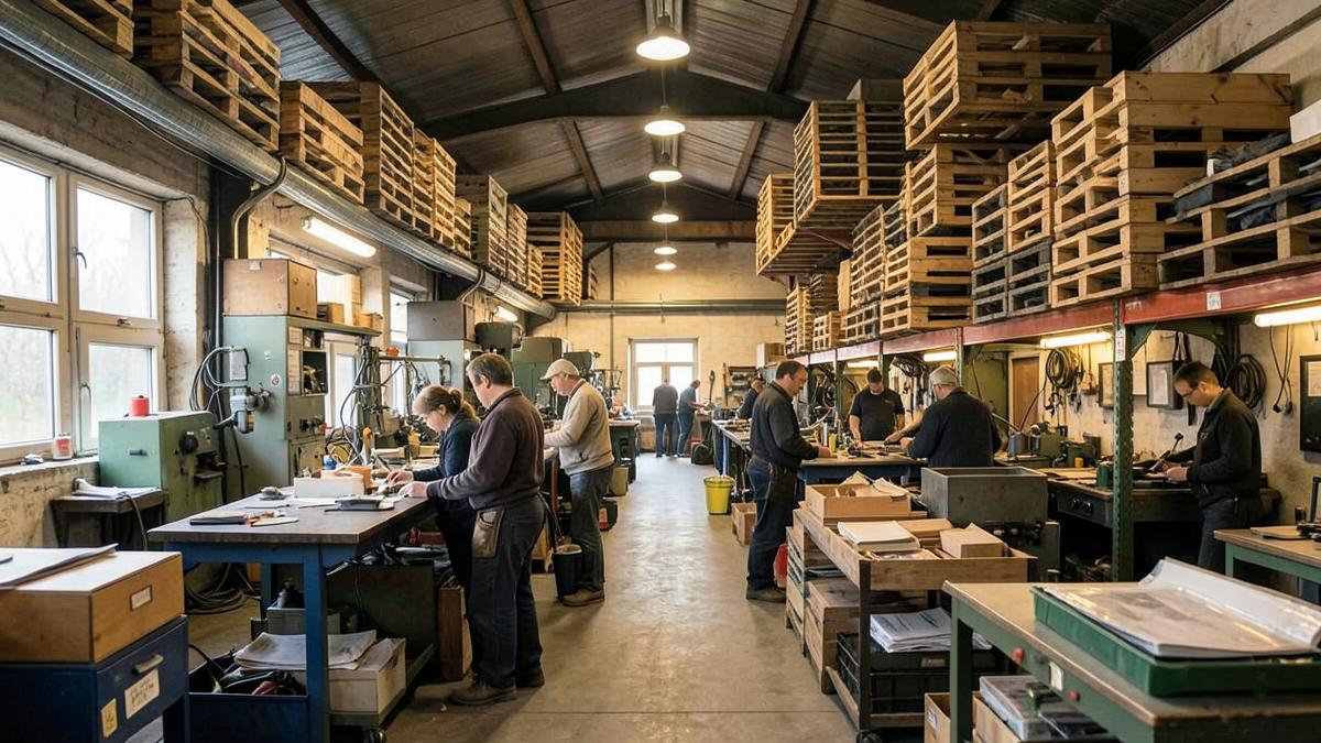 A small workshop running at full capacity